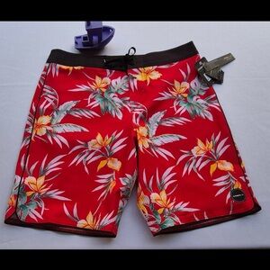 O'NEILL Men's Hyperfreak Papa Boardshorts Seans color RED Size 32